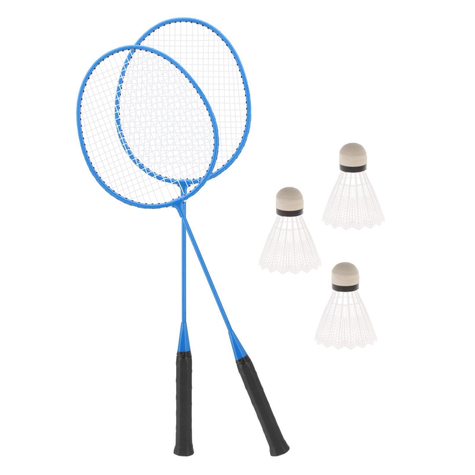 rongweiwang Juego de Raquetas de bádminton fáciles Transportar, Equipo Profesional para la diversión y el Juego en Familia, Agarre Raqueta bádminton, Pelotas Profesionales, Raquetas para