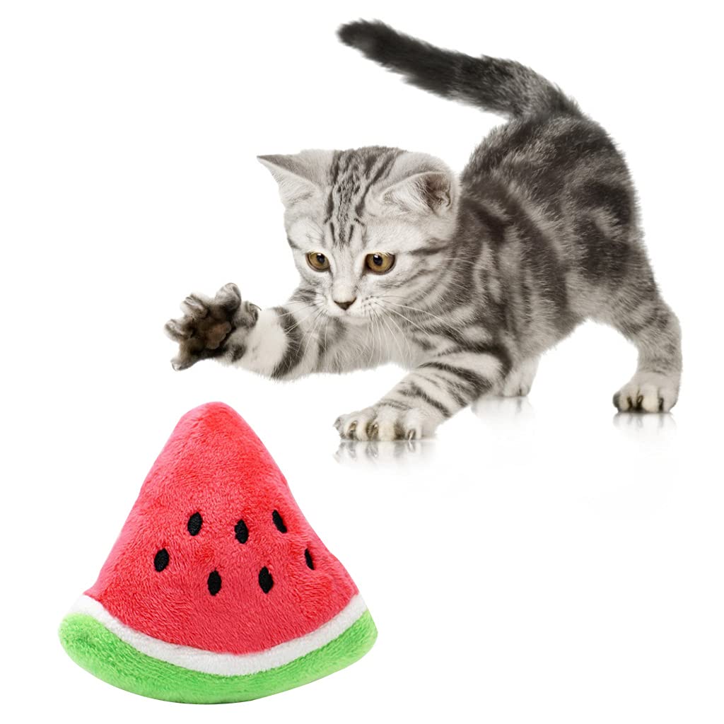 HANBOLI Watermelon Plush Squeaker Toy for Small Medium, Large Dogs - Durable Pet Gift - Tug of War - Chew Toy - Image 2
