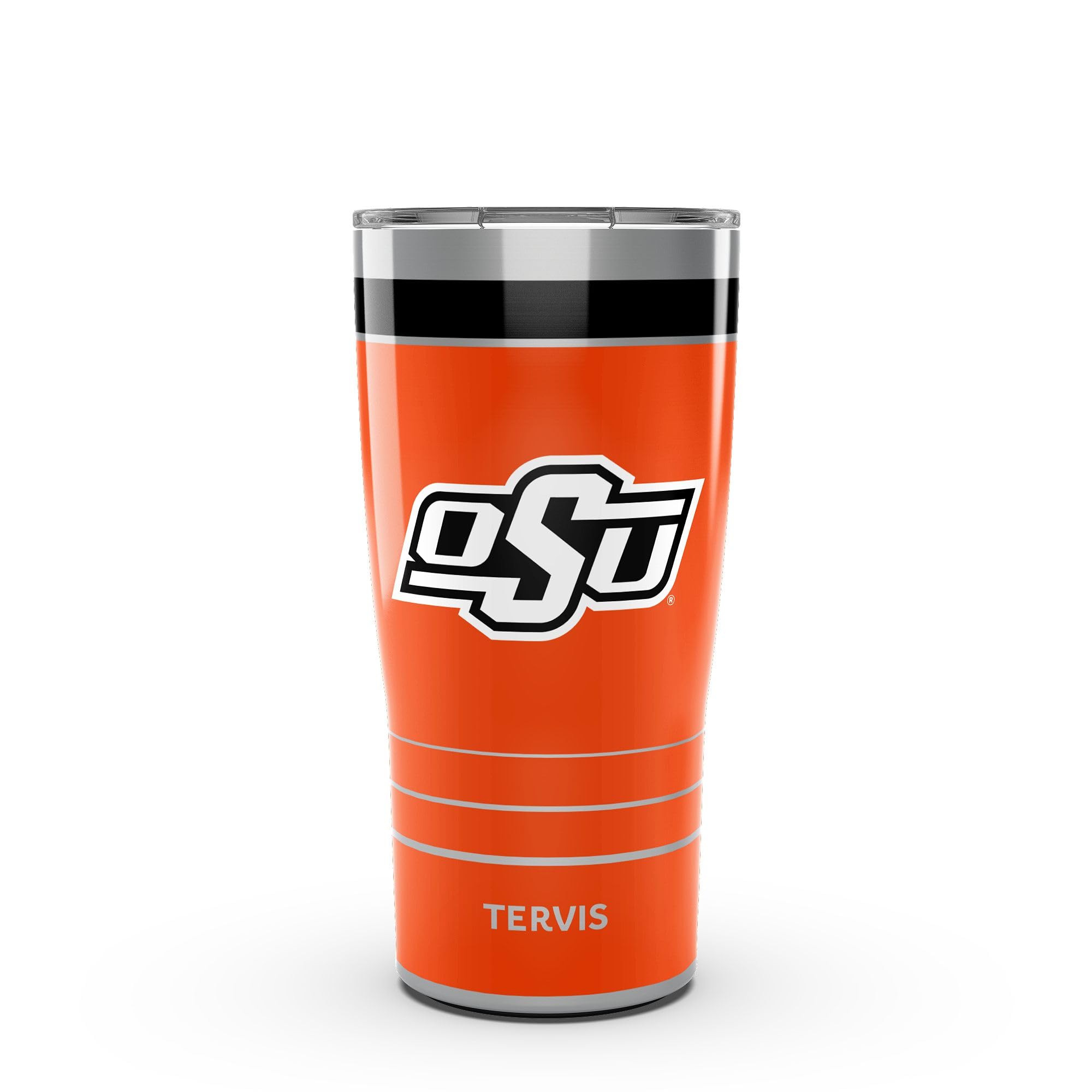 Tervis Traveler Oklahoma State Cowboys – MVP dreiwandiger, isolierter Becher hält Getränke kalt und heiß, 590 ml, Edelstahl