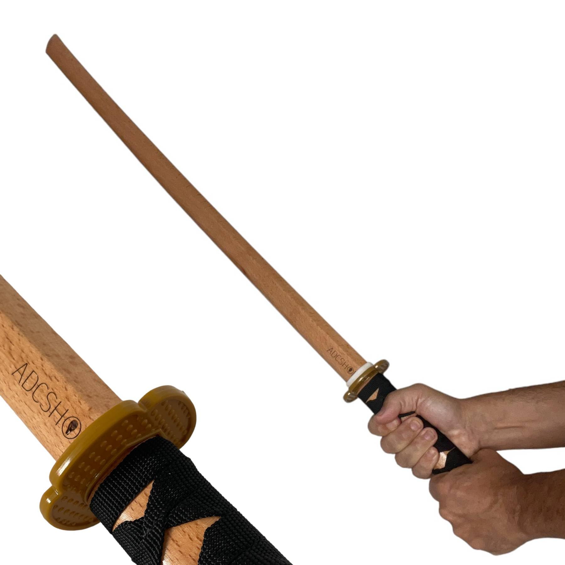 Spada Bokken Katana In Legno - 100 Cm, Con Incisione Drago, Per Allenamento - Foto 11