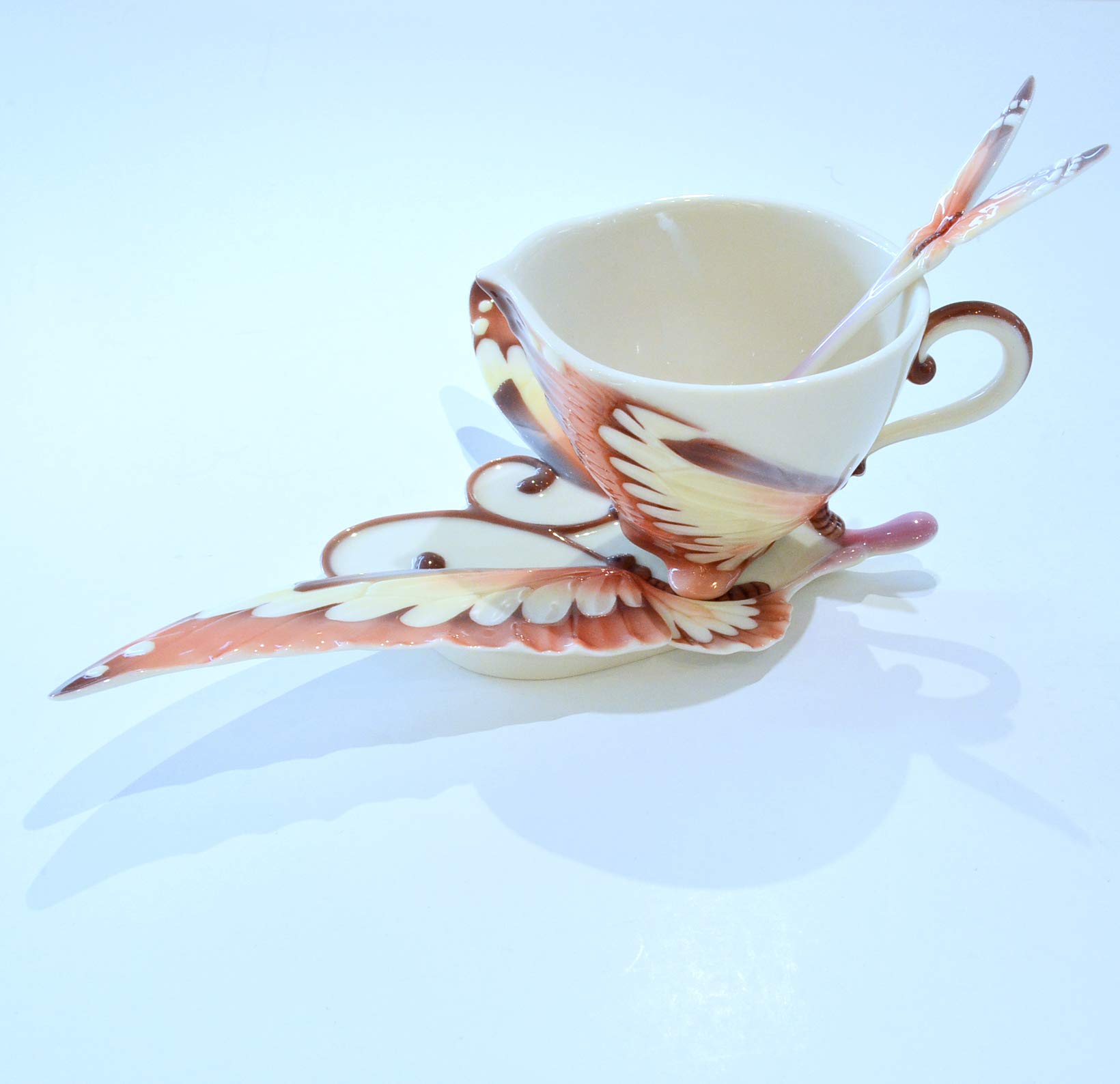Amazon.com | Franz Collection Papillon Butterfly Teacup & Saucer 