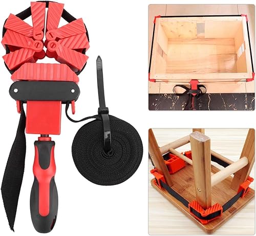 Miniatura 6 de Fydun Abrazadera de ángulo recto multifuncional de la abrazadera de cinturón de la carpintería con la amplia gama de usos de la cuerda de nylon