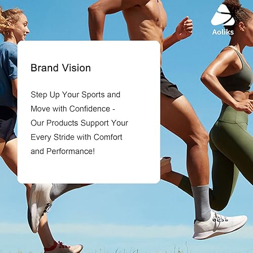 Miniatura 7 de Aoliks Calcetines de compresión para mujeres y hombres, 4 pares, el mejor apoyo para enfermeras, correr y viajar