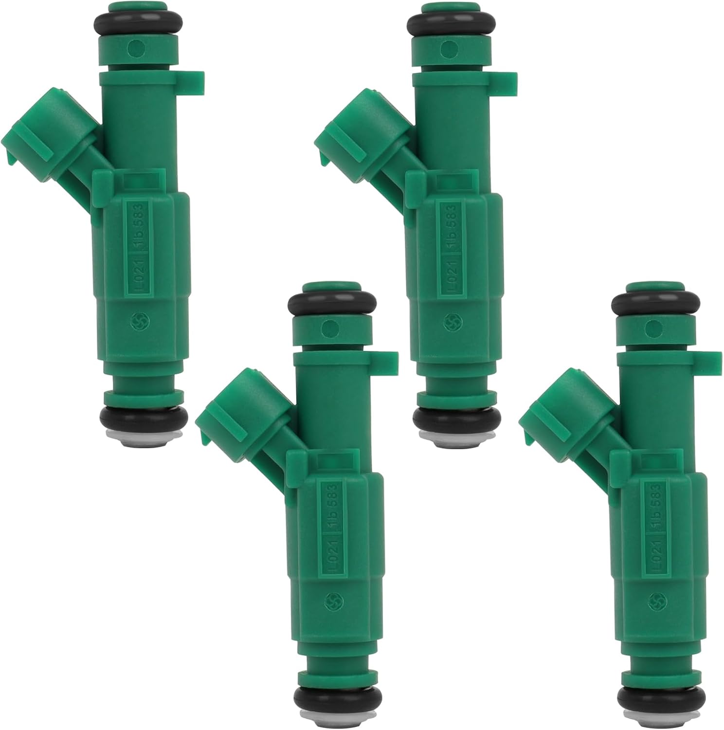 SCITOO 4Pcs 4 Holes Fuel Injector Fit for Hyundai for Sonata for 2006 2007, for Kia for Optima for 2006 2007 2008, for Kia for Rondo for 2007 2008 2009, 35310-25200