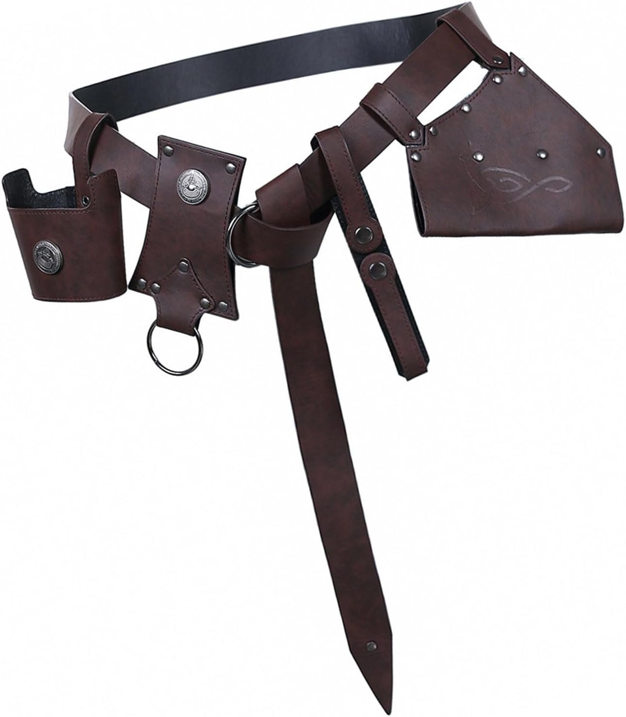 5 Piece Medieval Belt Set Costume Accessory For Role Play Cosplay