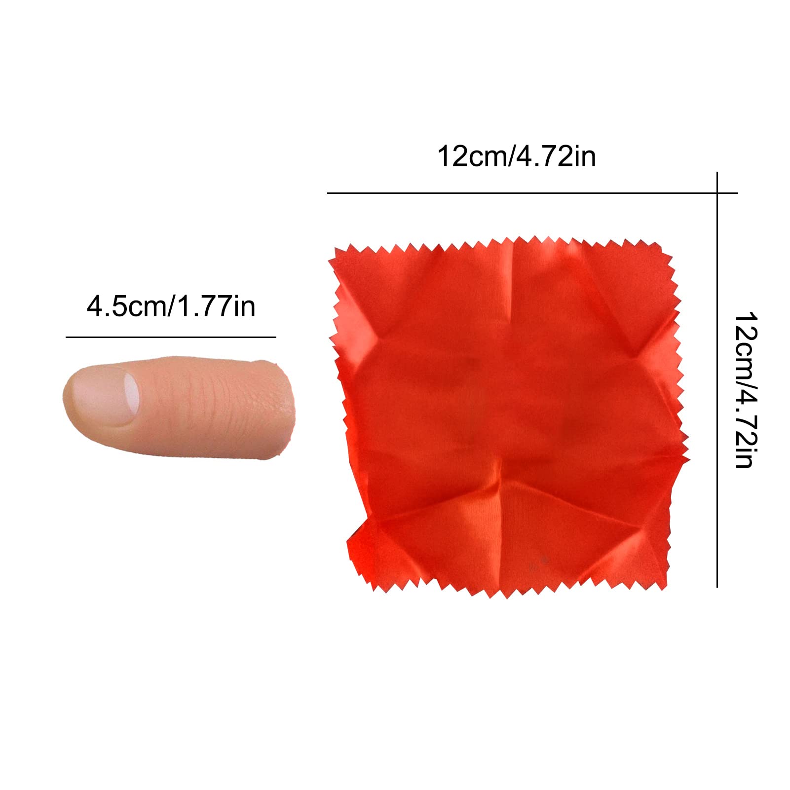 2er-Set Daumenspitze Für Zaubertricks – Künstliche Fingerattrappe Für Verschwindende Seide & Bühnenmagie 2er-Set Daumenspitze Für Zaubertricks – Künstliche Fingerattrappe Für Verschwindende Seide & Bühnenmagie