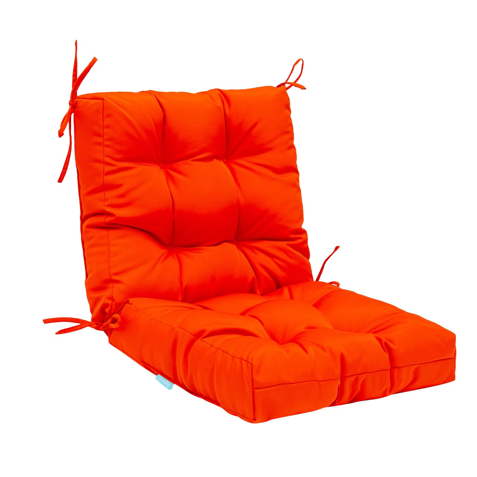 orange outdoor chair cushions