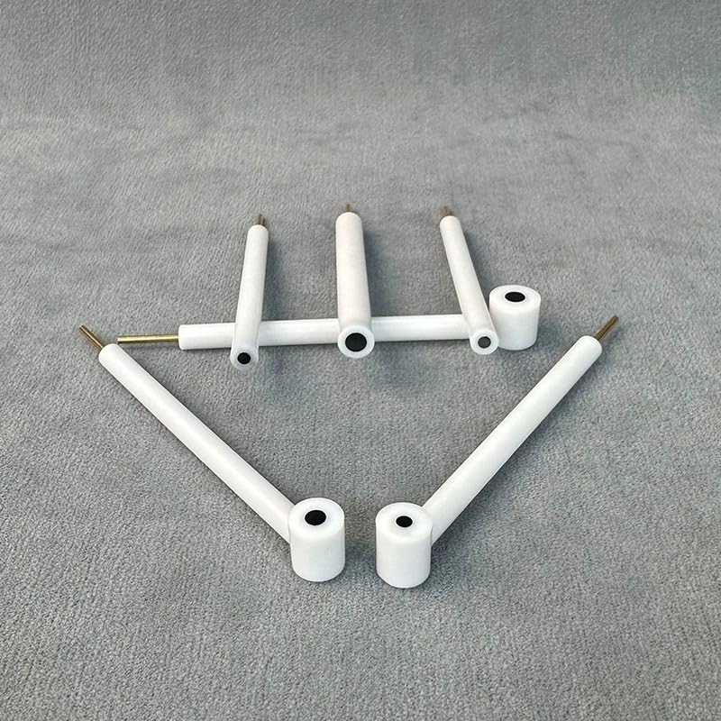 High-Purity Glassy Carbon Electrode with PTFE Body - 1pc Modified Electrode for Electrochemical Applications(Straight GCE D8mm)