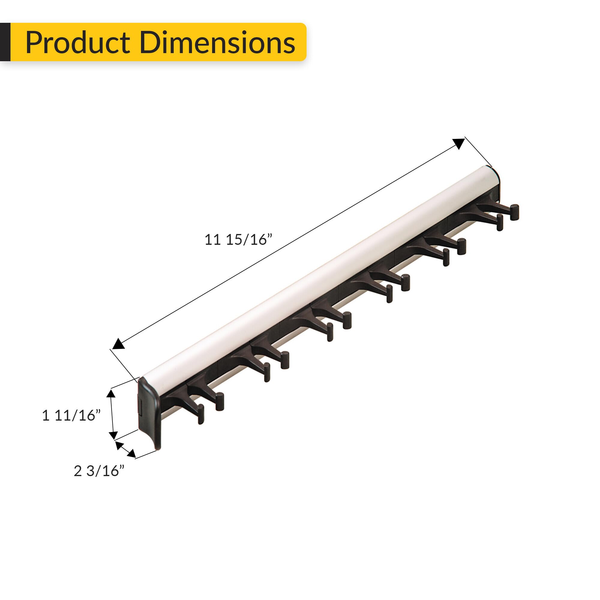 Brixwell QIMJ-003 Belt Rack, 5 Hook with 3/4