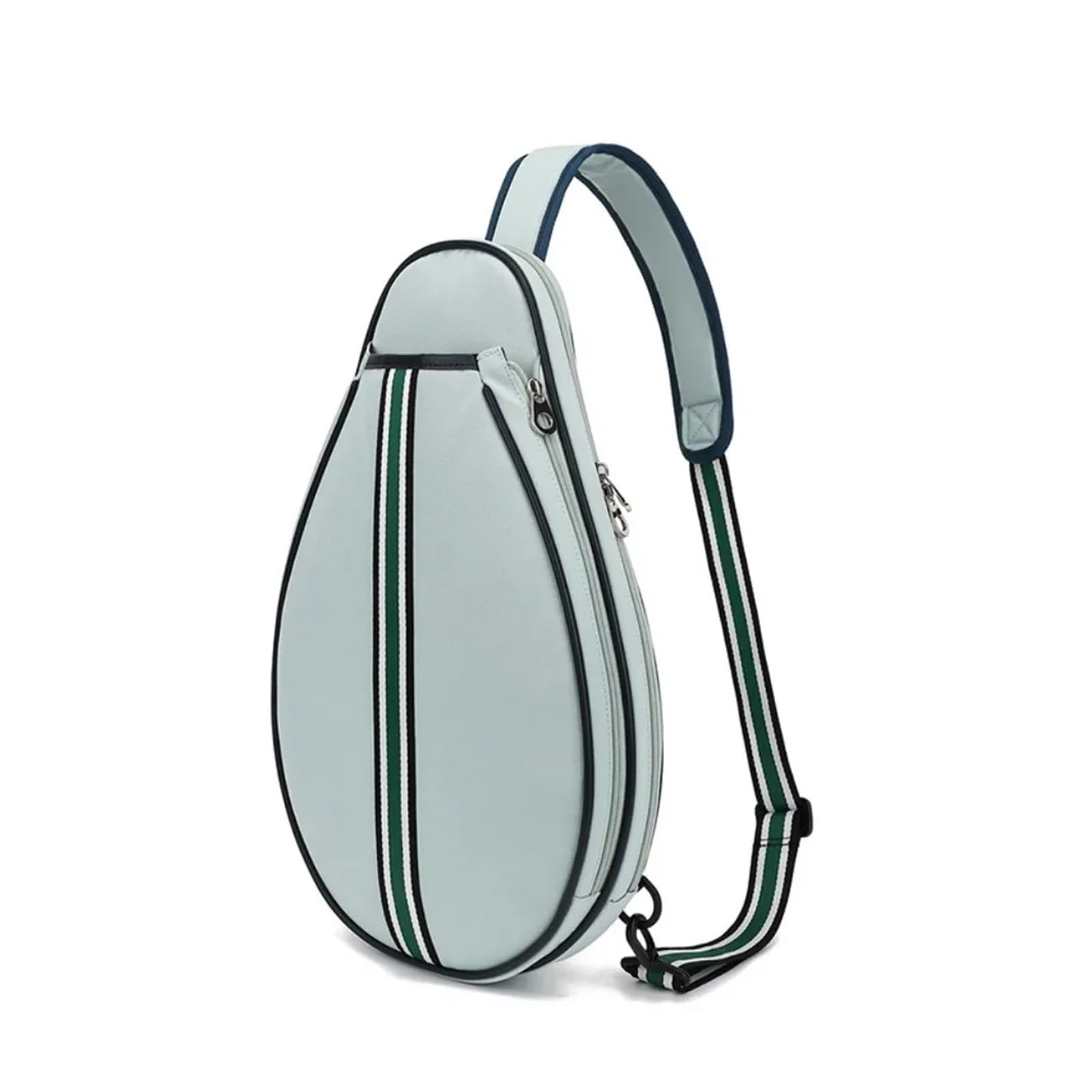 Mochila Tenis Bolsa for Raqueta De Tenis con Cierre De Cremallera, Bandolera Impermeable De Gran Capacidad, Correa Ajustable, Tela Oxford