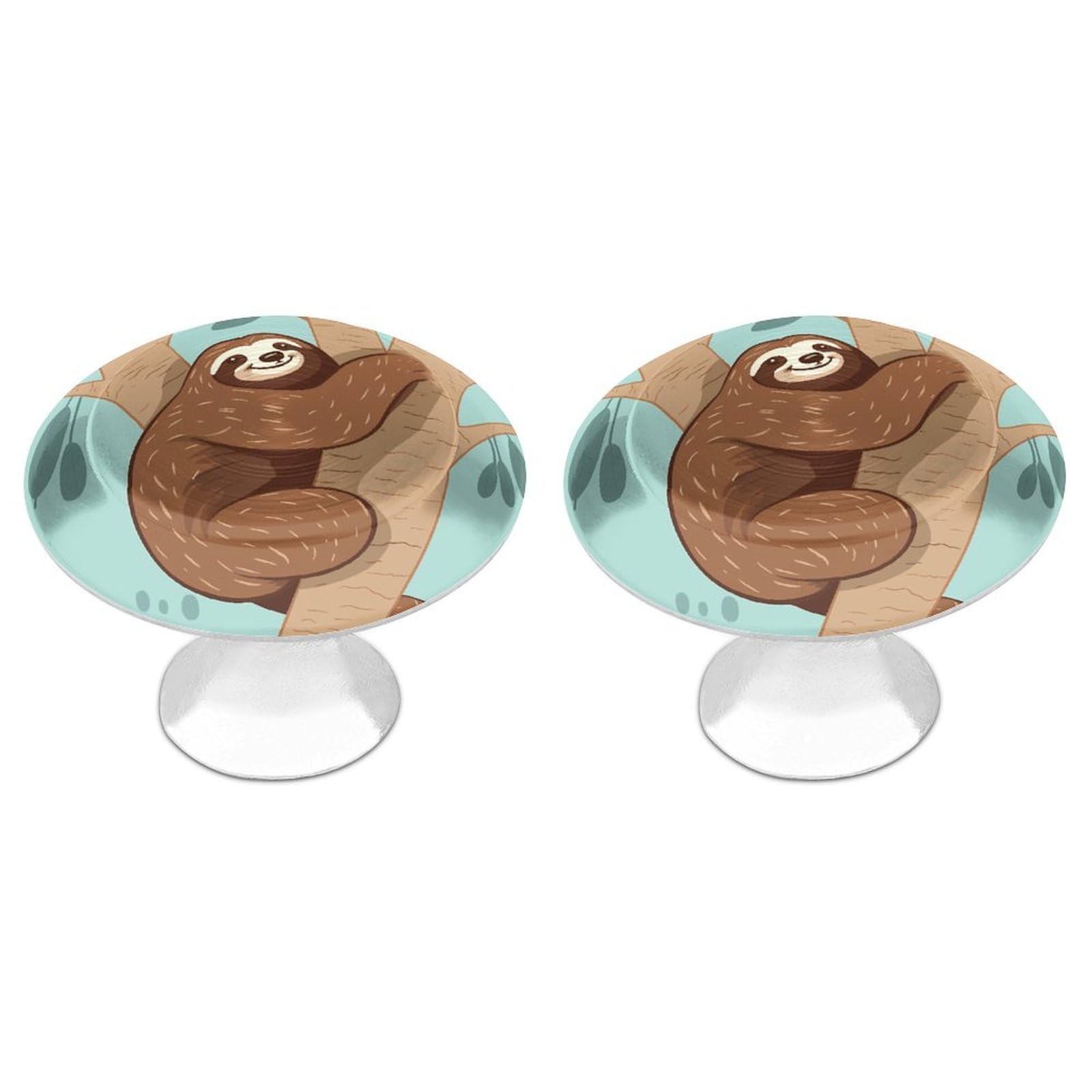Btcowzrv Style Hug Tree Sloth 2 Pack Cabinet Knobs Drawer Pulls