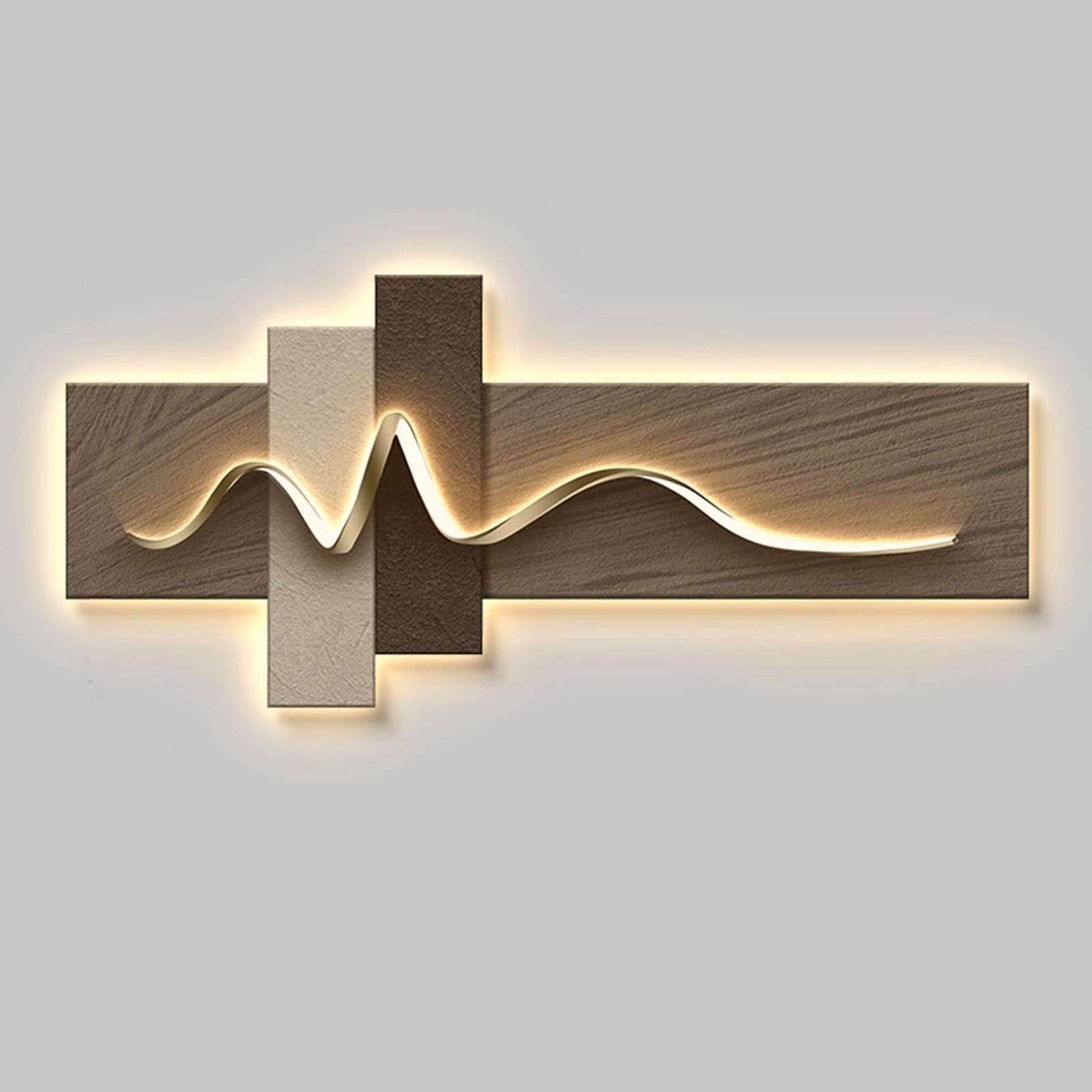 Arte de pared para sala de estar, dormitorio, oficina y comedor,Decoración de pared con arte LED, decoración moderna del hogar, Arte de pared iluminado, Decoración de pared de sala de estar(B,120*54cm