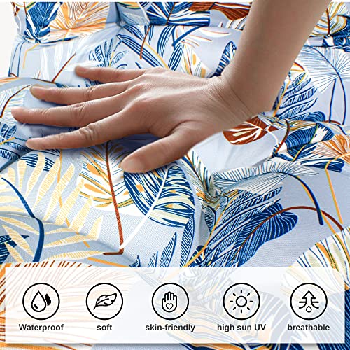 Pnp Hwjiaju Adirondack Chair Cushion With Nice Pattern Set Of 2, High Back Rocking Chair Cushion 44X21X4 Inch, Outdoor Patio Chair Cushion Sunscreen And Fade-Resistant (Leaves Home, 2) #TOP4