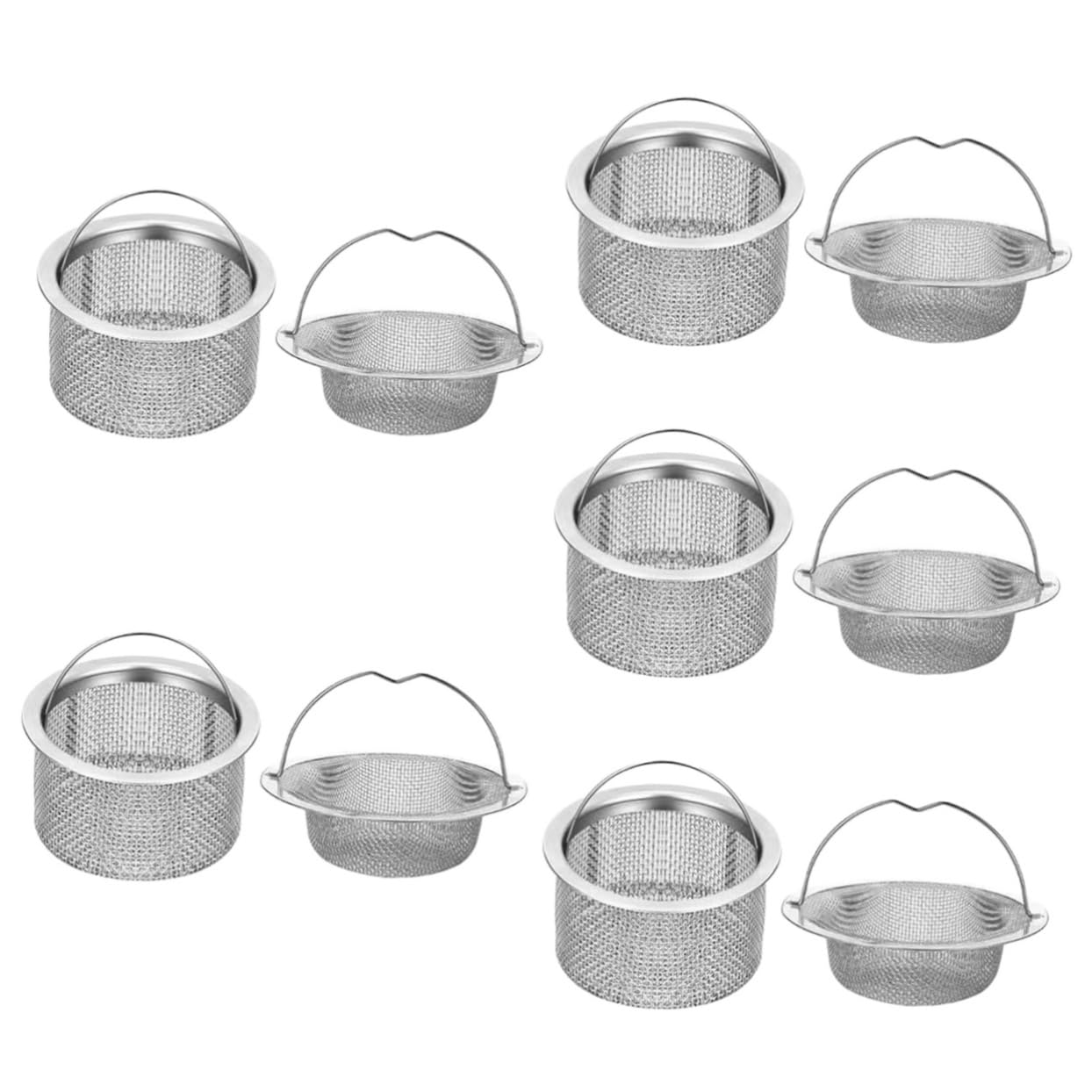 5 Sätze Abflussfilter Für Küchenspülen Zur Verhinderung Von Verstopfungen Effektiver Haar Und Lebensmittelrestefänger Für Waschbecken Design 2 Stücke * 5
