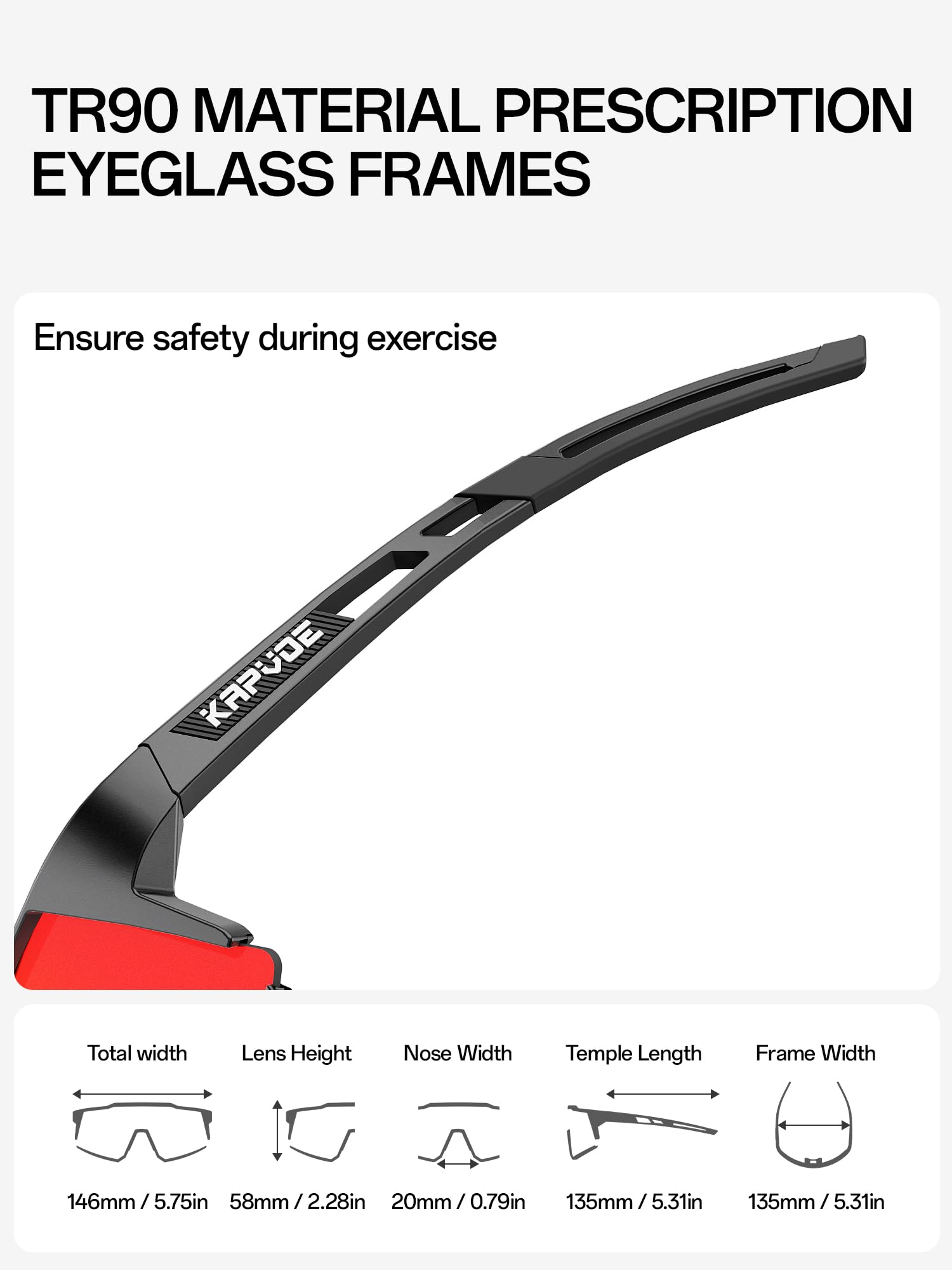 KAPVOE Polarizzati Occhiali Da Ciclismo Con 1 Lenti o 4 lenti Intercambiabili TR90 Sport Occhiali Da Sole Donne Uomini K9022
