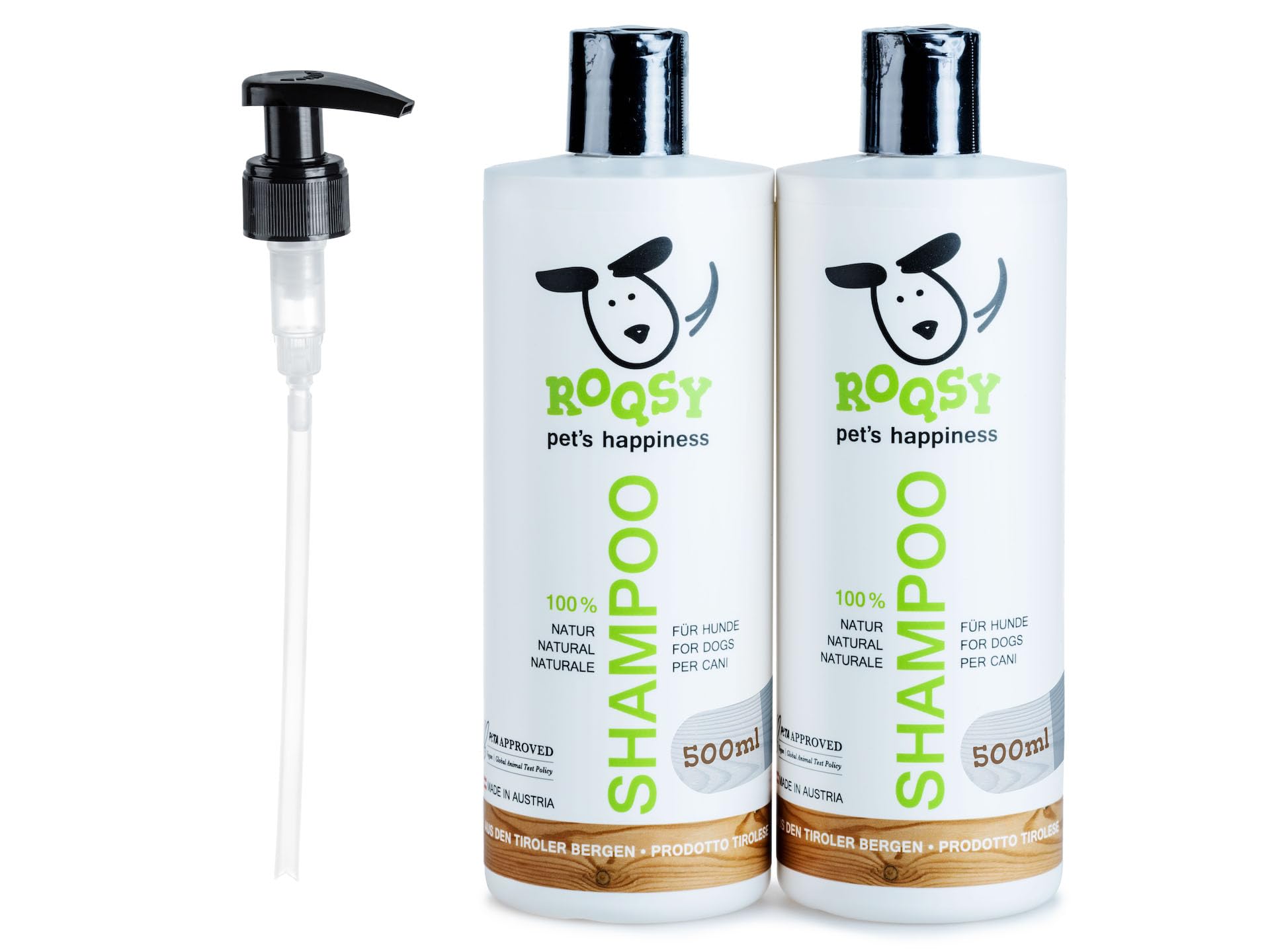 Shampooing Naturel pour Chiens de Toutes Races, Tailles et Couleurs de Fourrure - Contre Les odeurs et Les démangeaisons, Produit Naturel, également pour Les Peaux sensibles ou Les Allergies