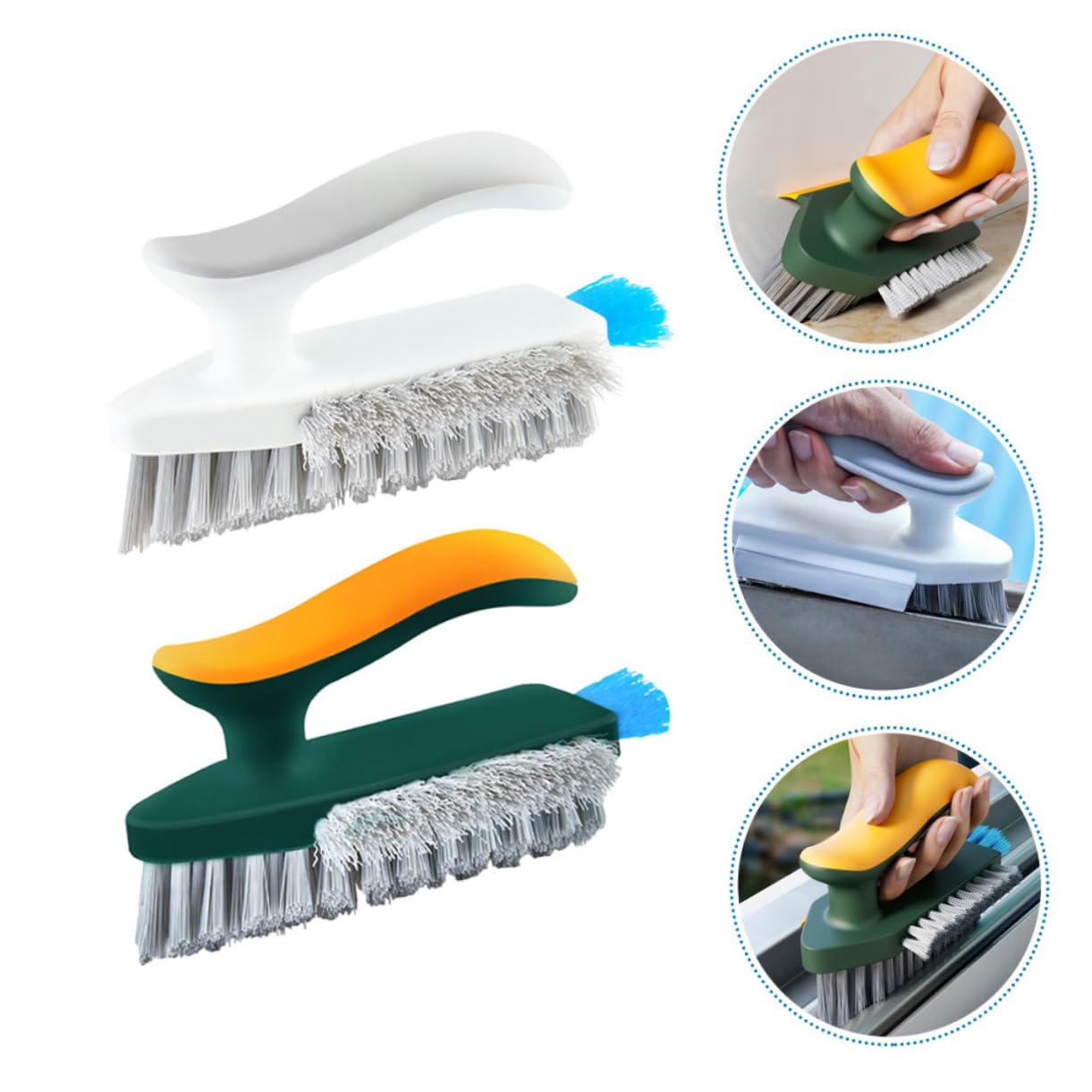 MAGICLULU 8piezas Cepillo De Limpieza De Juntas y Esquinas Cepillo Reutilizable para Azulejos y Baño Diseño para Áreas Difíciles De