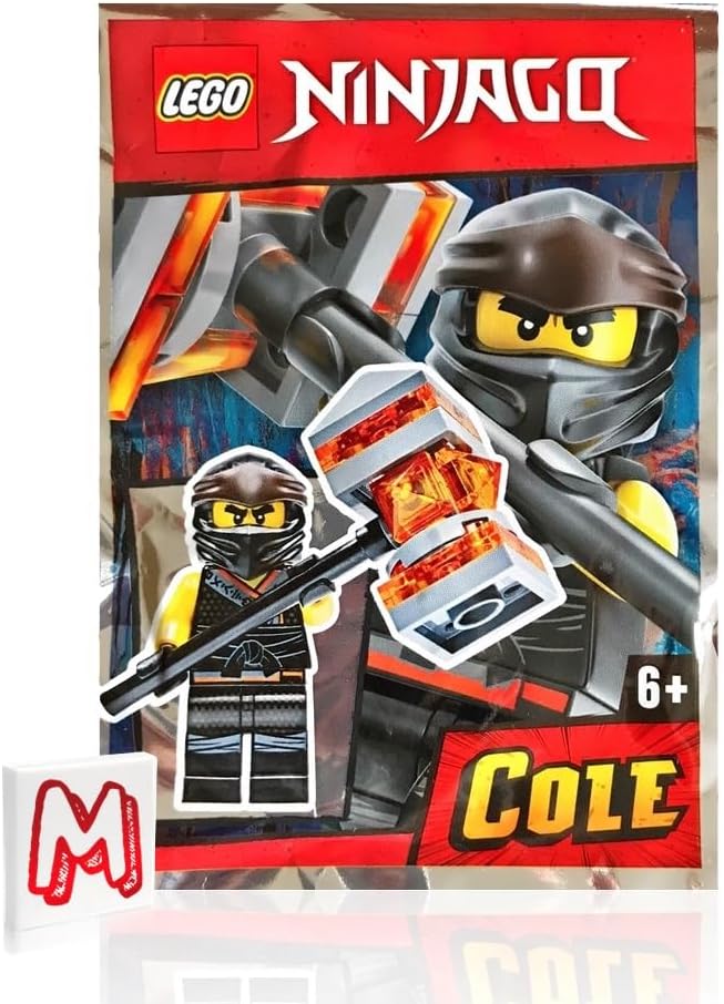 LEGO NINJAGO Legacy Minifigure - Cole in Sons of Garmadon Robe with Boom Hammer (Limited Edition Foil Pack)