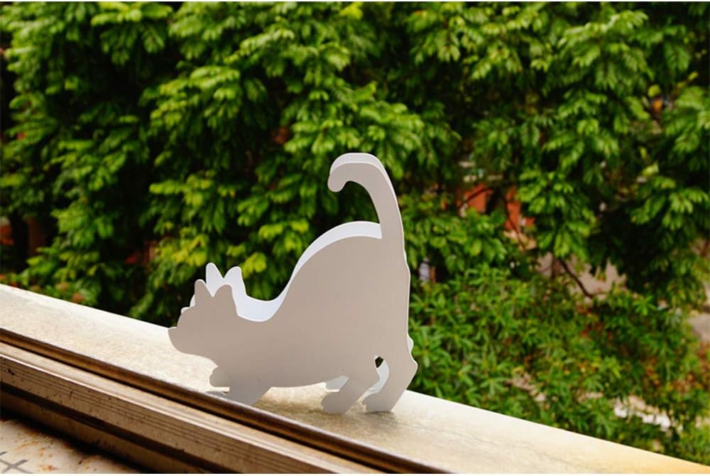 21新作モデル 蚊取り線香入れ おしゃれ 夏 猫 蚊遣りホルダー 北欧風 鉄製 玄関 蚊やり 蚊取り器 蚊取り 蚊遣り器 スチール制 アイアン雑貨 オブジェ インテリア雑貨 持ち運び便利 部屋 刺さずに使える 道具 黒猫 リビング 蚊取線香ホルダー 飾り物 装飾 ホワイト B 置物