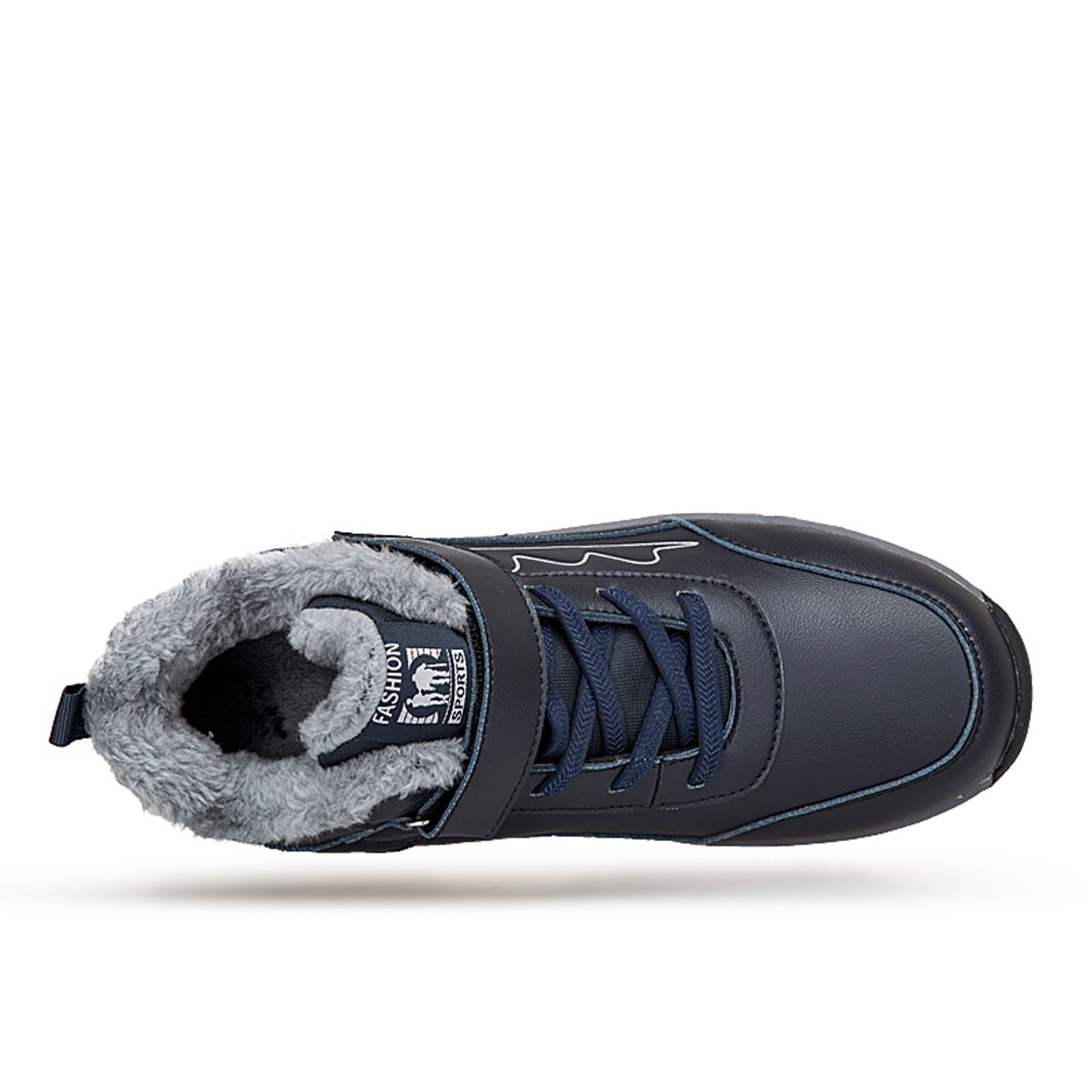 Stivali Donna Neve 2026 da Invernali Stile Coppia Scarpe Casual con Gancio Anello Comode e alla Moda Semplici Ispessite Anfibi Neri Scarponcini Bambino