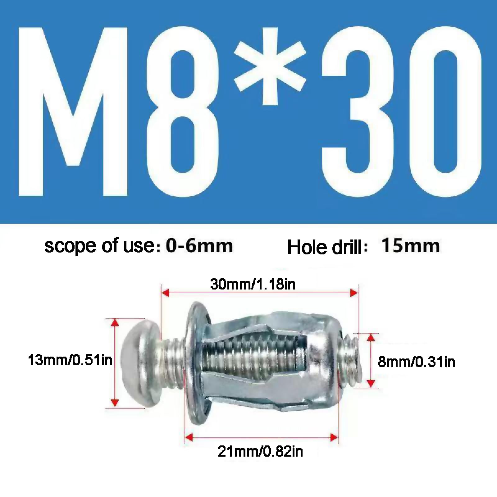 50/100 PCS Dado A Petalo A Forma di Petalo Vite Ad Espansione in Metallo Dadi A Jack con Filettatura Standard Dado Ad Espansione in Acciaio Inossidabile per Pareti Cave Ferro Plastica Metallo Sottile