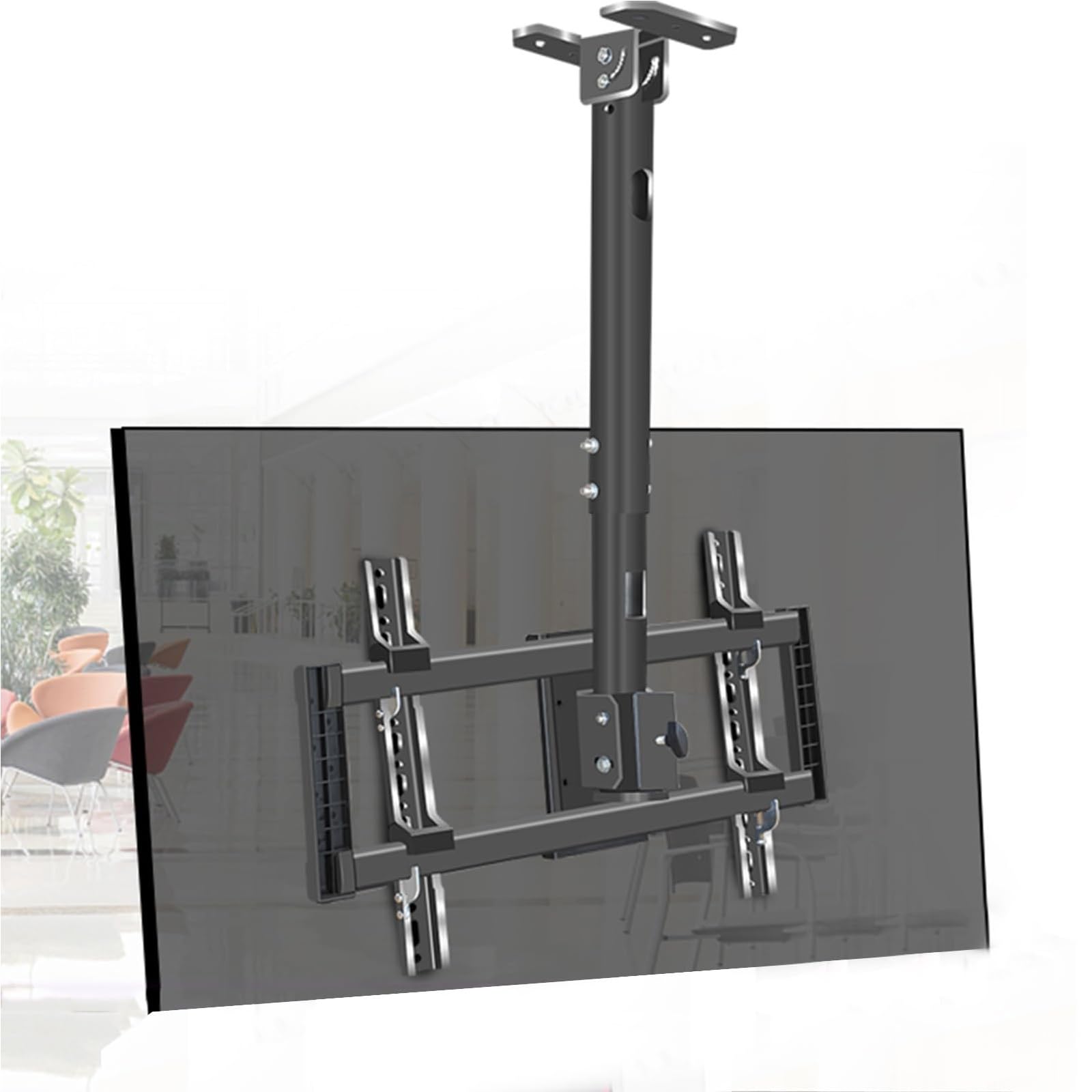 Support TV réglable au plafond de 32 à 90 pouces avec inclinaison et rotation complète