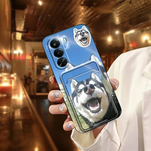 Phone Case Compatible with Realme P4X 5G, Soft case Anti-dust Design Silicone Cute TPU Anti-knock Card sleeve Graffiti Dog Shock