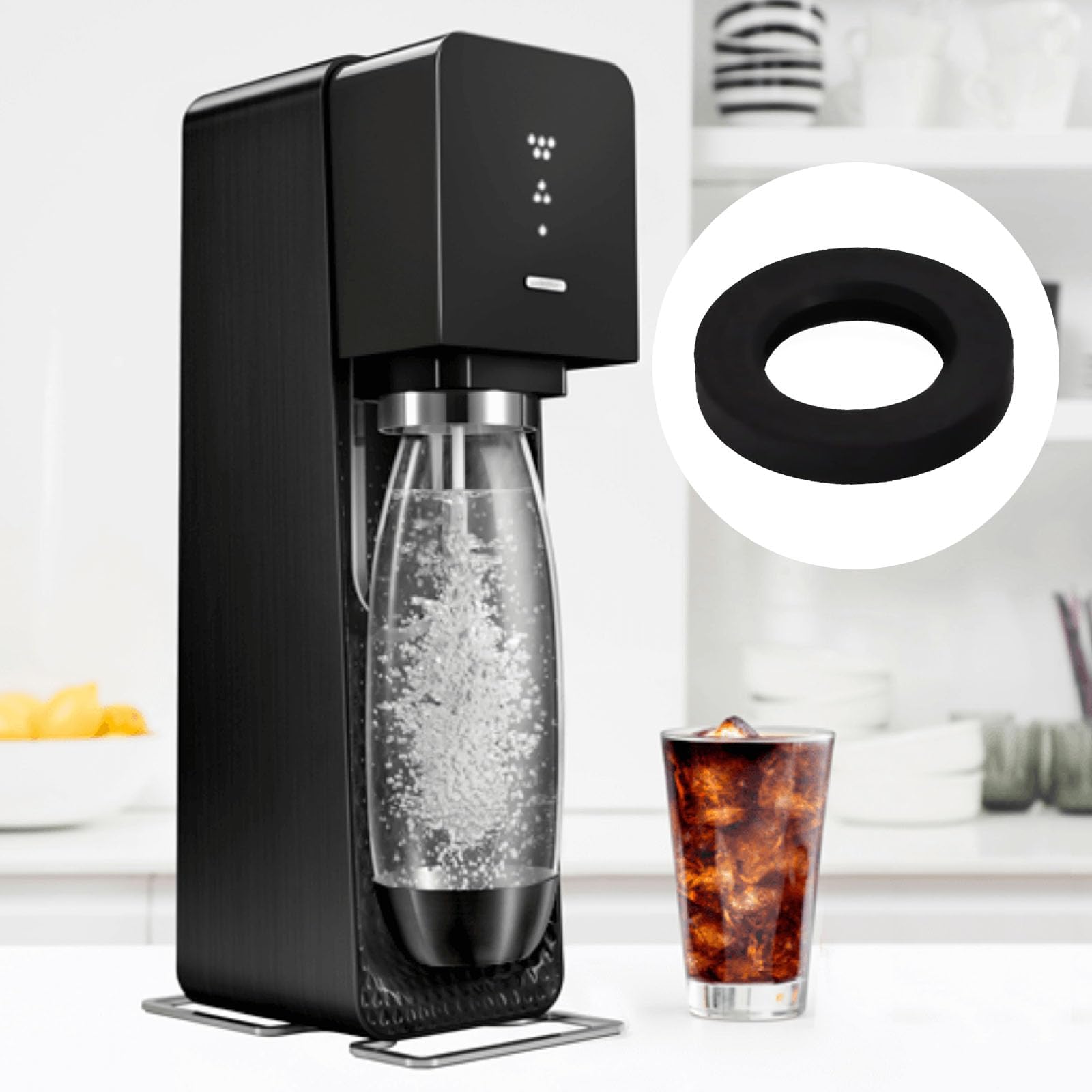 6 sztuk uszczelek, części zamienne do Sodastream, uszczelki do Sodastream, części zamienne, pierścienie uszczelniające, uszczelki, kompatybilne z Sodastream Cystal Maxi, Penguin Stream, Dynamo Power i