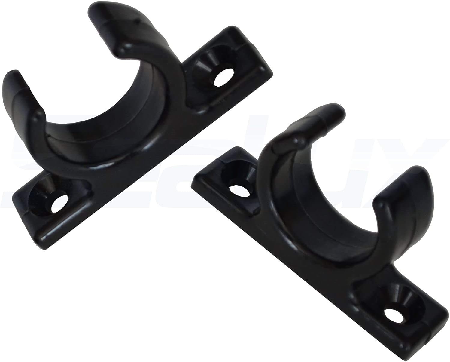 SeaLux Pair Marine Boat Ladder Storage Stowing Bracket Snap Clips (3-Step Ladder, Tube I.d. 1-1/4)