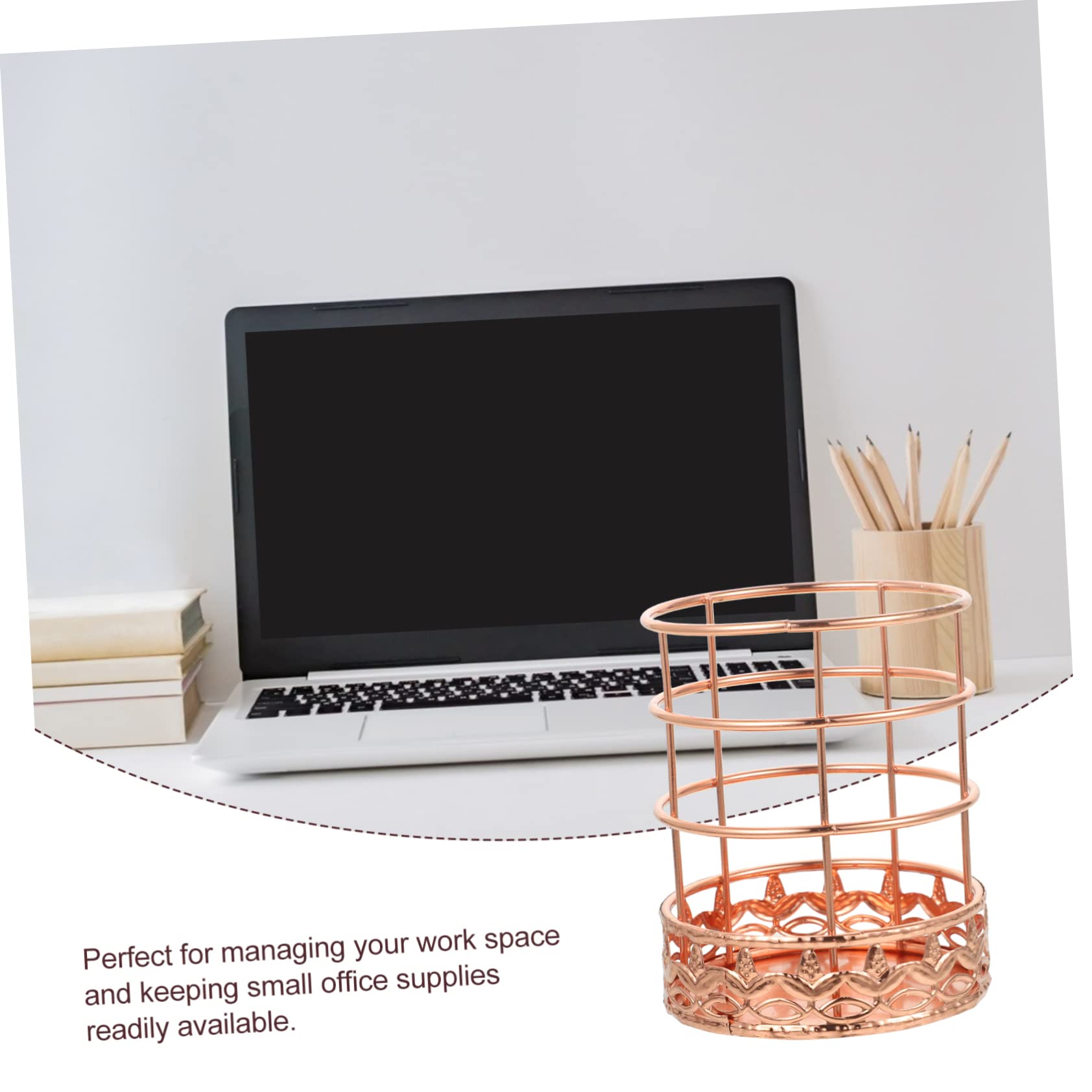 SHINEOFI 4pezzi Portapenne Organizer Da Scrivania Metallo Reticolo Per Ufficio Porta Penne Per Cancelleria e Make-up Per Decorare e Organizzare Tuo Spazio Di Lavoro