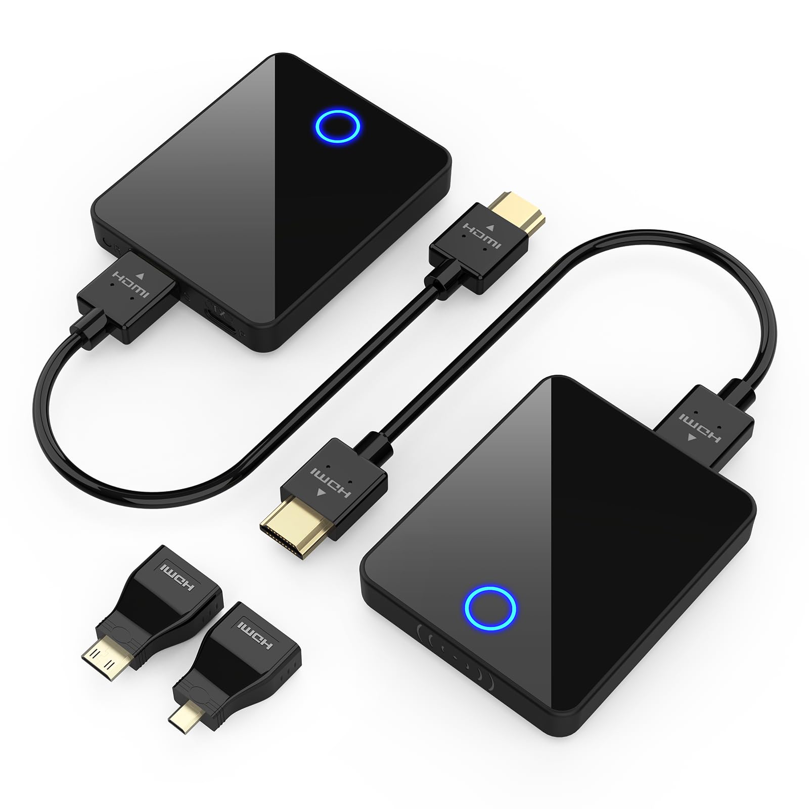 Wireless HDMI Transmitter and Receiver, BEQOOL 98ft/30m Wireless HDMI Extender Kit,1080P@60 Hz Plug & Play, Streaming Media Video/Audio von Laptop, Kamera, PC zu Monitor, Beamer, HDTV