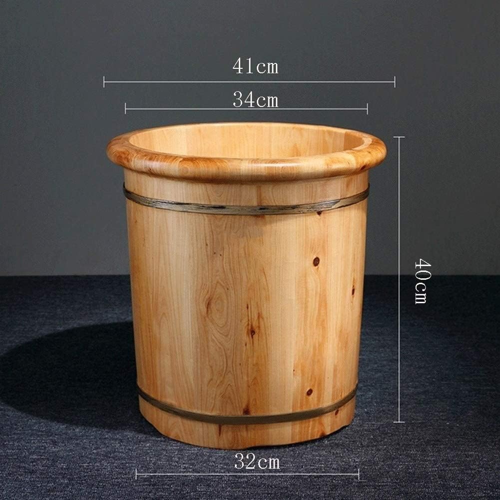 Wood Foot Tub for Soaking Feet, Foot Soaking Tub Household Footbath Bucket and Soaker Bowl (Color : Wood Color) (Wood Color)