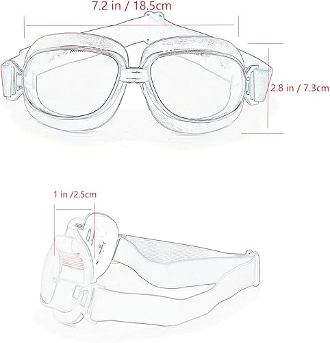 Miniatura 2 de Kucehiup Gafas de aviador vintage para motocicleta