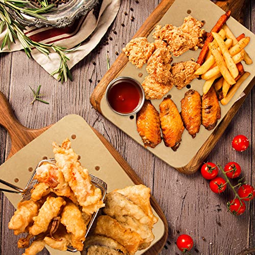 200 Pcs Air Fryer Disposable Paper Liners, Air Fryer Liners, Parchment Paper For Baking, Nonstick Perforated Air Fryer Accessories, Hofhtd Baking Papers For Ninja Dz201 Foodi 6-In-1 8-Qt. 2-Basket #TOP6