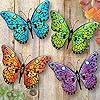 Metal Butterfly Wall Decor - 9.5" Outdoor Fence Wall Art Decor, Hanging for Garden Yard Living Room Bedroom Patio Balcony,Gift for Family Friends(4 Pack) Metal Butterfly Wall Decor - 9.5" Outdoor Fence Wall Art Decor, Hanging for Garden Yard Living Room Bedroom Patio Balcony,Gift for Family Friends(4 Pack)