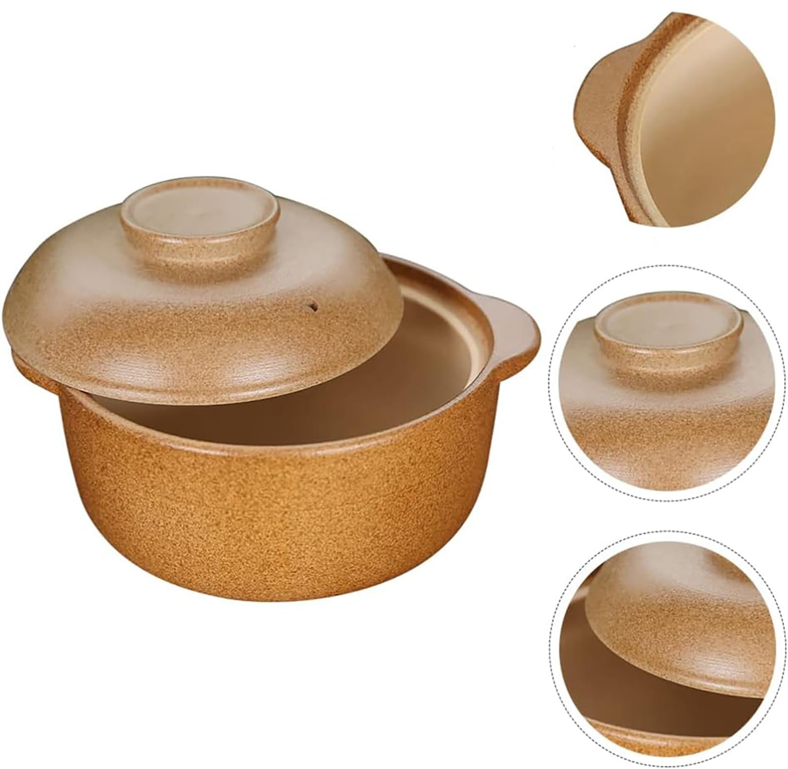garnek ceramiczny, Gotowanie Gliniany garnek Gorący Gliniane garnki Retro styl(1.1l)