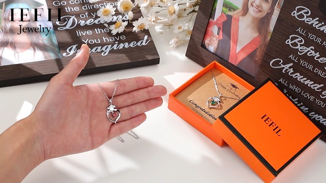 Iefil - Arete De Piedra Natal De Corazón Para Ujeres Y Adolescentes