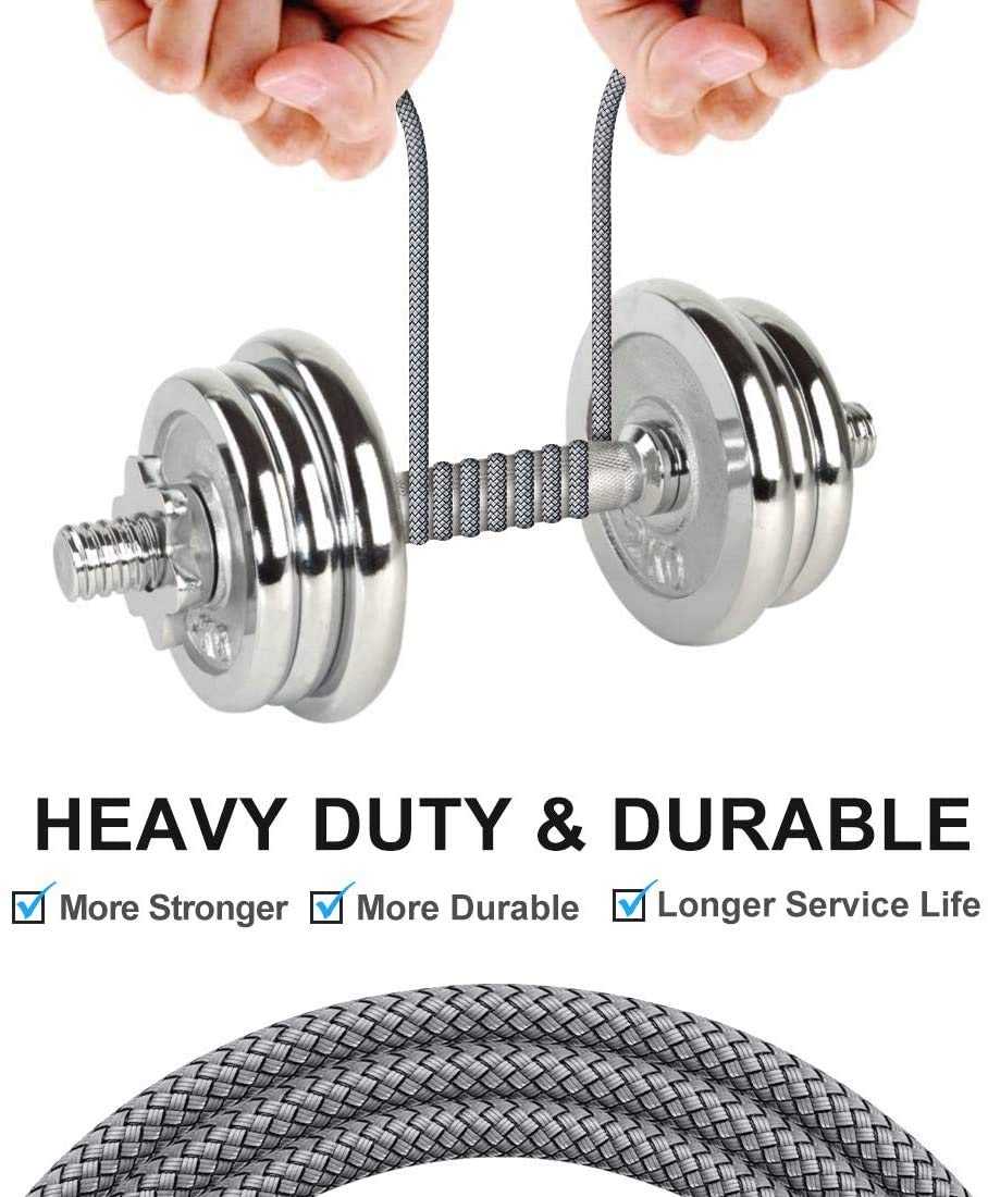 CLEEFUN Cavo USB C Lungo[3 m, 2Pezzi], 3A Cavo USB A a USB Type C Ricarica Rapida Cavi Tipo C in Nylon Compatibile per Galaxy S20 S21 S10 S10e S9 S8 Plus Note 20 10 Ultra, S-Ony, M-OTO, H-TC