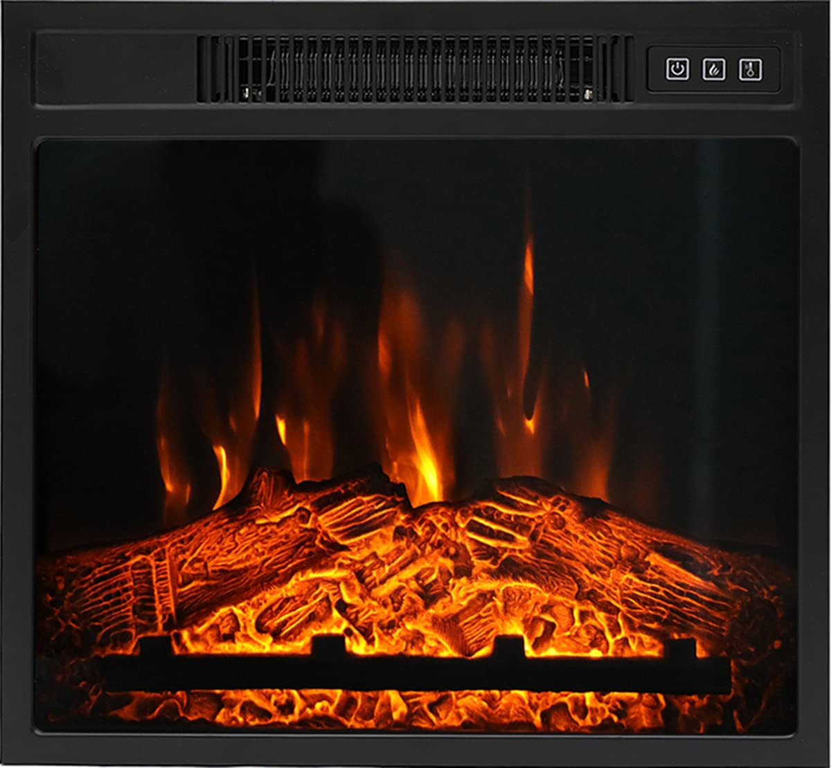 Amazon.com: HOSEOKA 18 Electric Fireplace Insert, Electric Fireplace  Heater for TV Stand Indoor Electric Stove with Remote Control, Adjustable  Log Flame, 1400W(US in Stock) : Home u0026 Kitchen