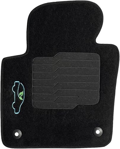 Miniatura 8 de ecoMats - Tapetes para piso de Volkswagen Jetta 2011 a 2018 con almohadilla antideslizante en el talón y cerraduras de seguridad, fila delantera y