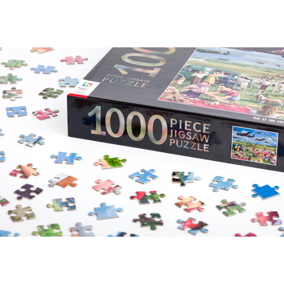 Hinkler, Mindbogglers Artisan 1000 Piece Jigsaw : Day At The Vintage Air Show, 1000 Piece Jigsaw Puzzles for Adults - Image 3