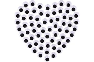 Self-adhesive Wobbly Googly Eyes - Animated Arts and Crafts Supply (100 Pieces)