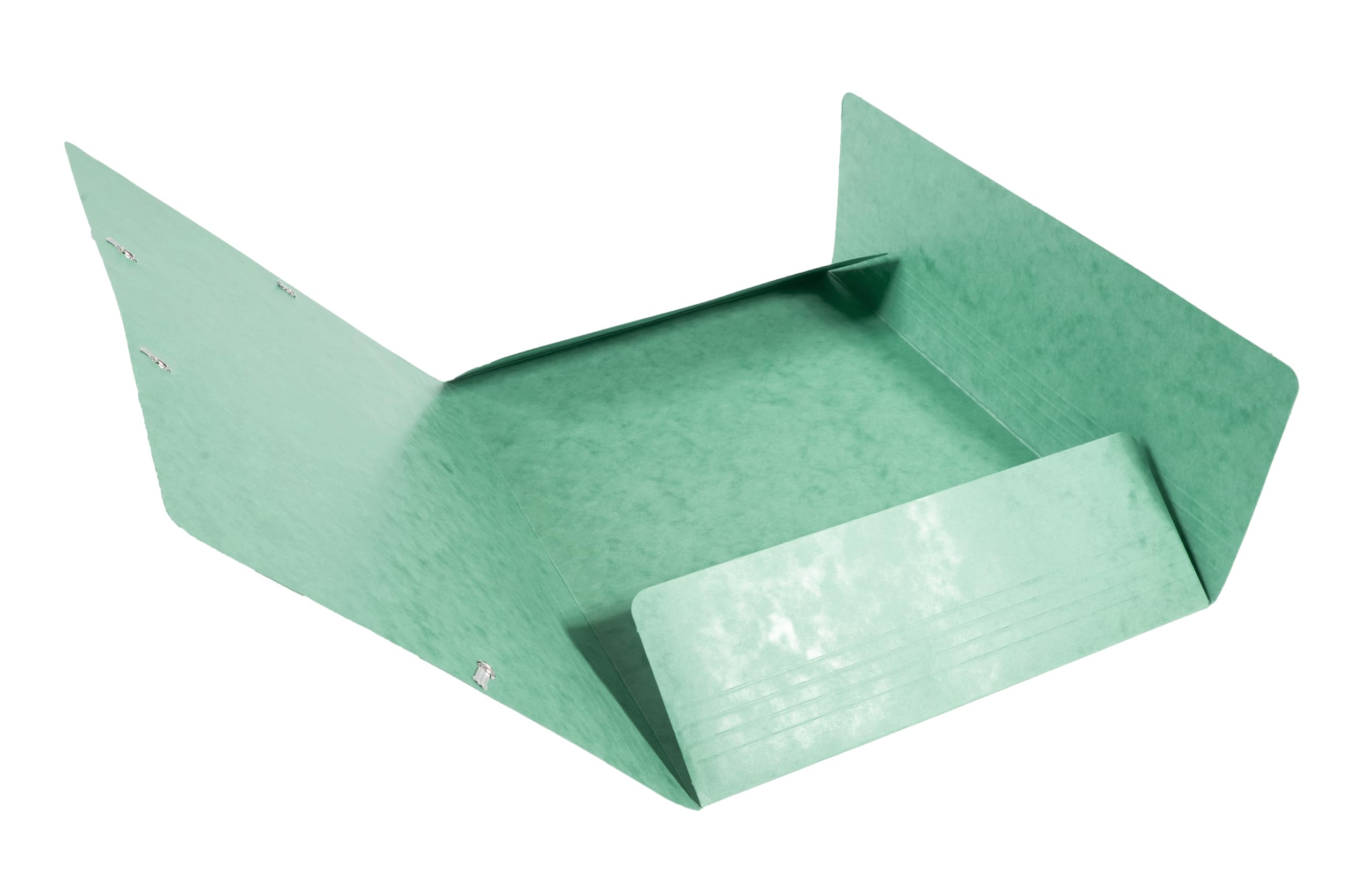 Exacompta 17103H 25er Pack Einschlagmappe aus extra starkem Colorspan-Karton für DIN A4 mit 3 Klappen und 2 Gummizügen grün
