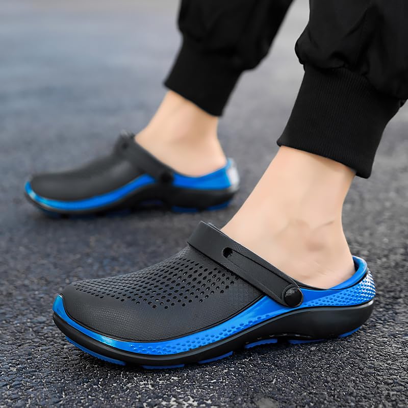 Image of Men's Clog Garden Shoes Adult Mule Outdoor Sports Sandals Summer Water Beach Shoes Casual Comfortable Fashion Breathable Slippers Lightweight