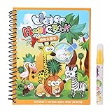 ★ Wiederverwendbar: Füllen Sie den Stift mit klarem Wasser und zeichnen Sie auf das Zauberwasser-Zeichenbuch. Magisch verschwindet automatisch nach etwa 10 Minuten, und Kinder können immer wieder auf ein Wasser-Malbuch zurückgreifen.