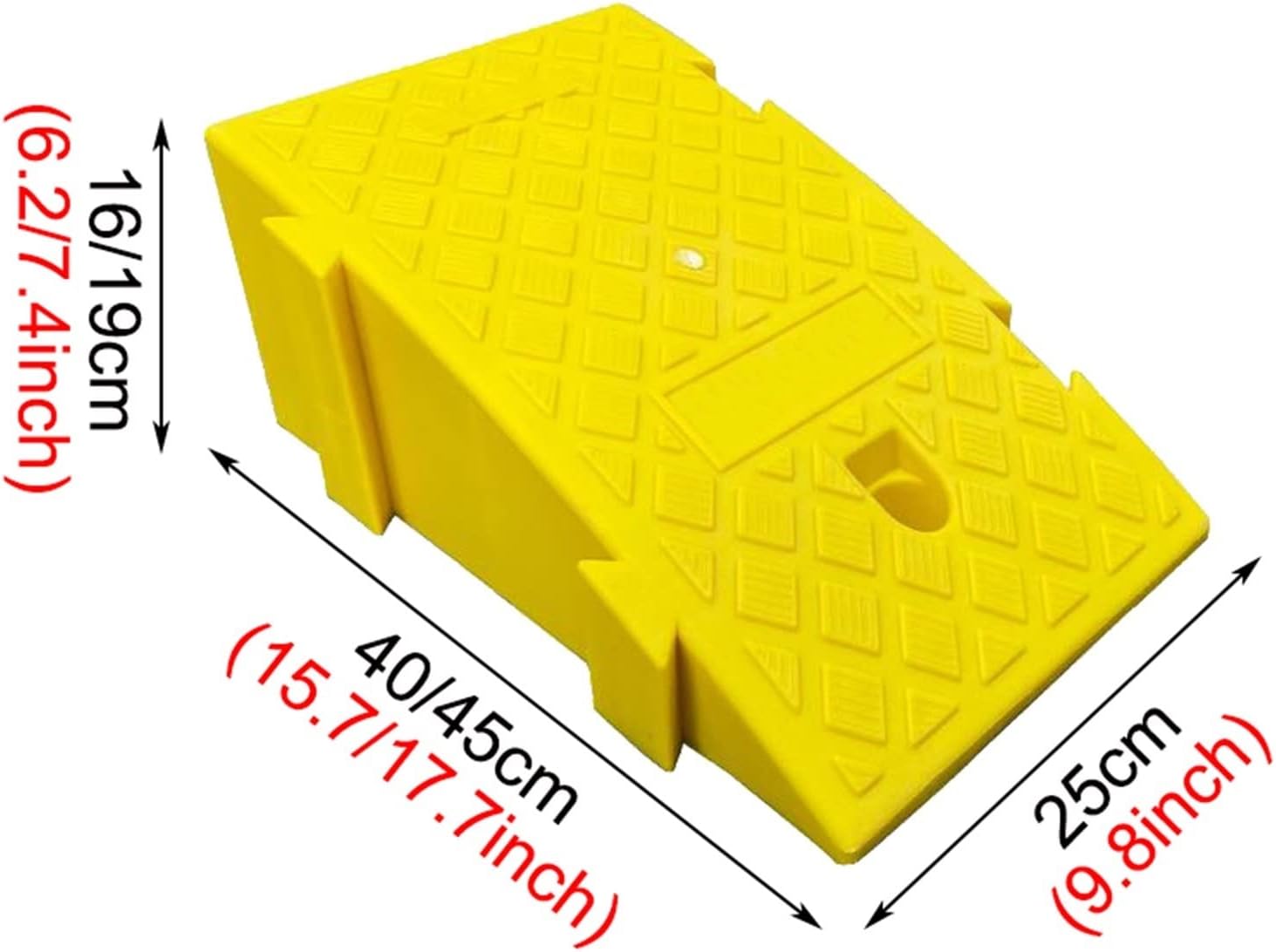 Roadside ramp,Driveway Curb Ramp, Portable Lightweight Plastic Curb Ramps,School Hospital Service Ramps,for Driveway, Loading Dock, Sidewalk (Color : F, Battery *1 : 25 * 40 * 16cm)