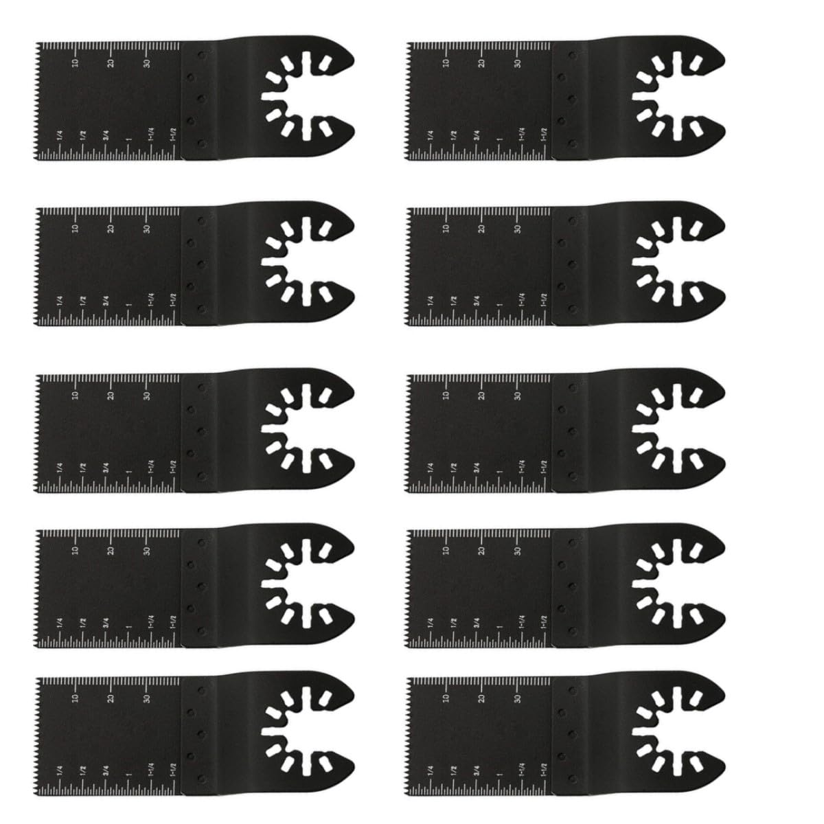 HOUSON10pcs Saw Blades, Wood Metal Plastic Saw Blades Multitool Saw Blades Accessories for Multimaster, Einhell, Milwaukee, Bosch