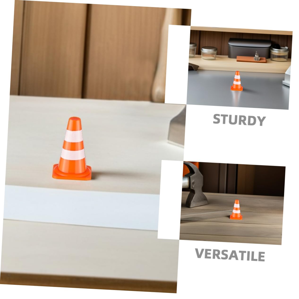 Toyvian Mini Cônes de Signalisation et Jeu Interactif Orange en Plastique Lot de 100 Jouet Éducatif pour Apprentissage Cognitif pour Garçon et Filles en Intérieur et Extérieur