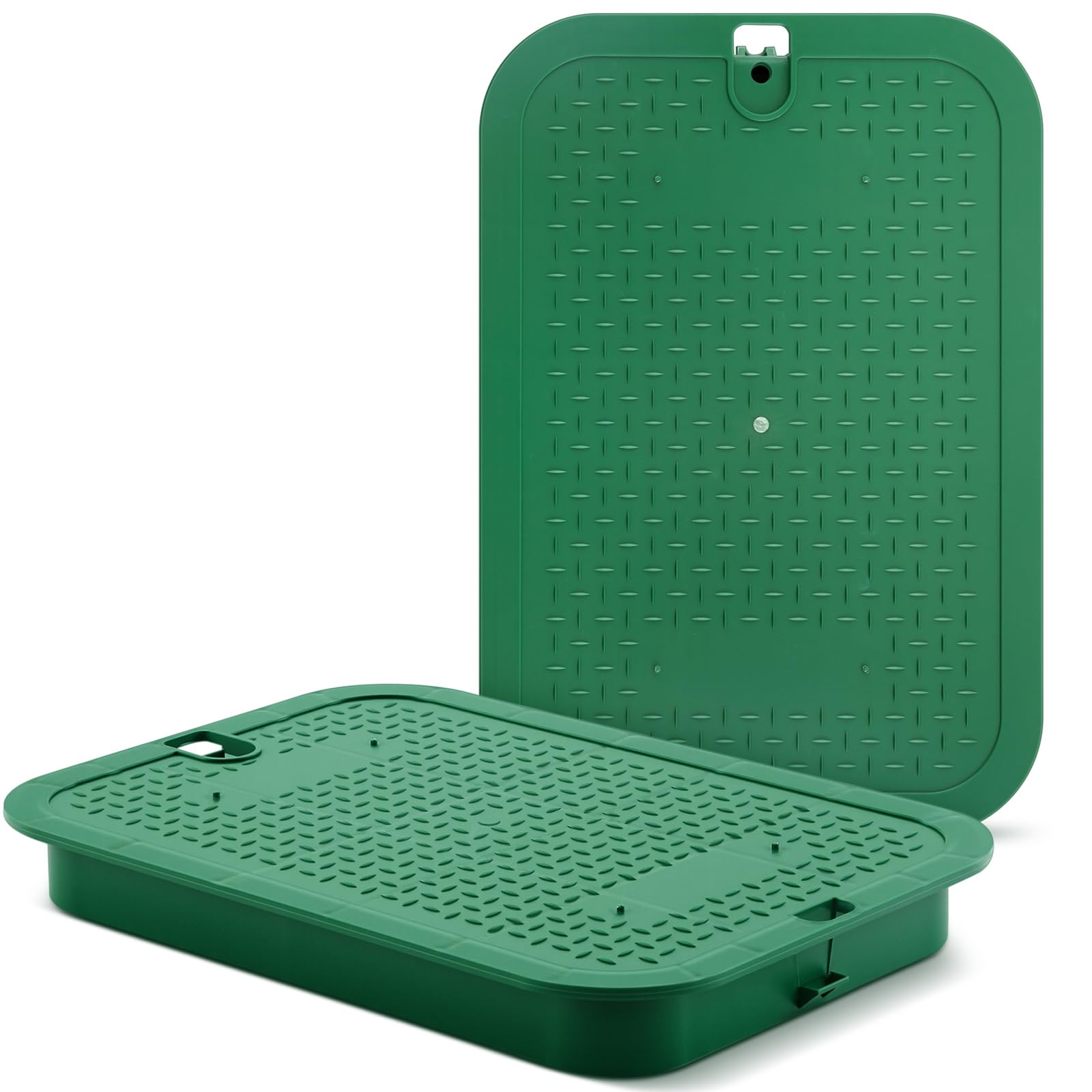 2 Pcs 113c Series 12 x 17 Inch Irrigation Valve Box Cover Sprinkler Valve Covers for Outside