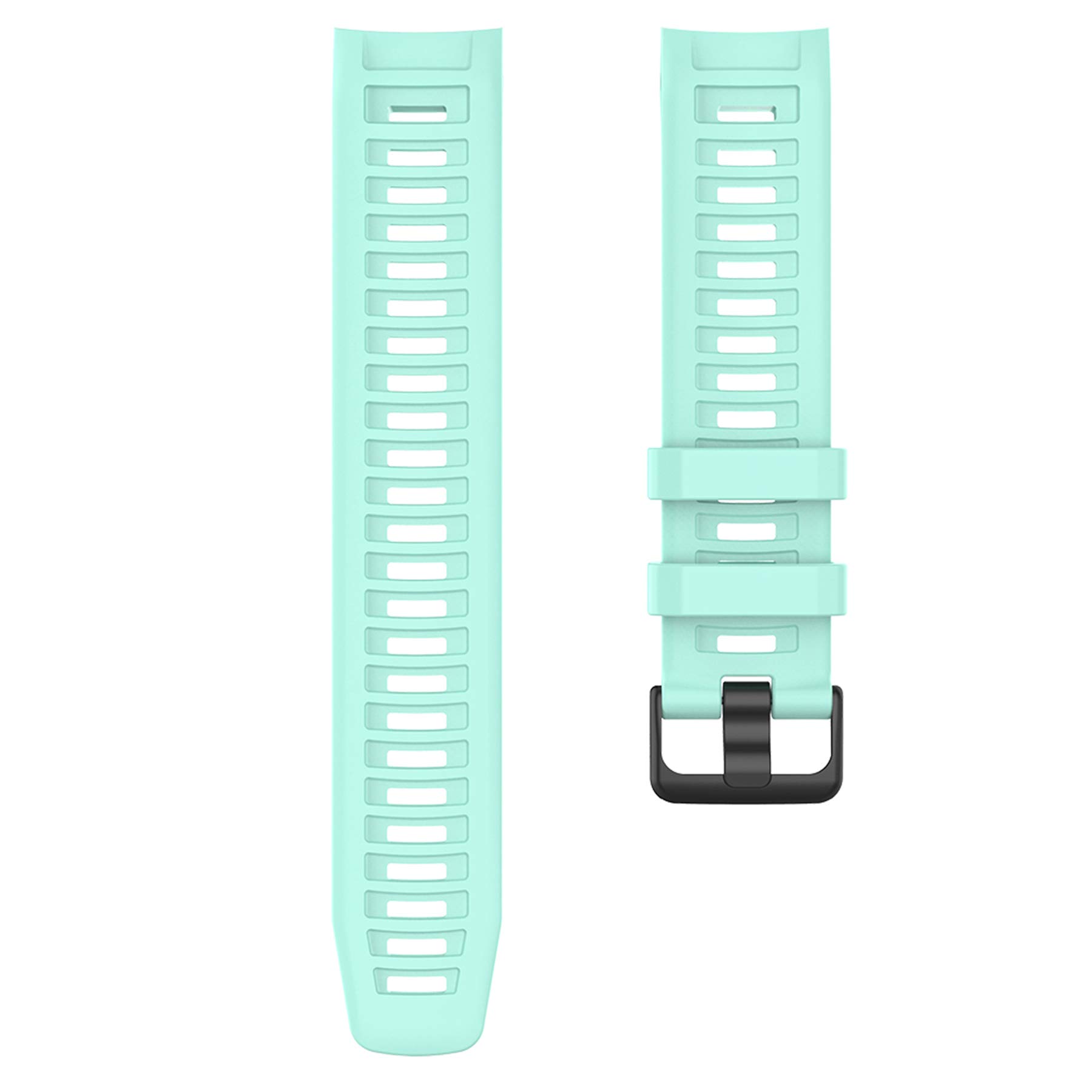 Pasek z etui kompatybilny z Garmin Instinct dla kobiet mężczyzn, klasyczny miękki silikonowy pasek do zegarka Garmin Instinct Tide / Tactical/Dual/Power Surf/Power/Esports Watch (miętowy pasek